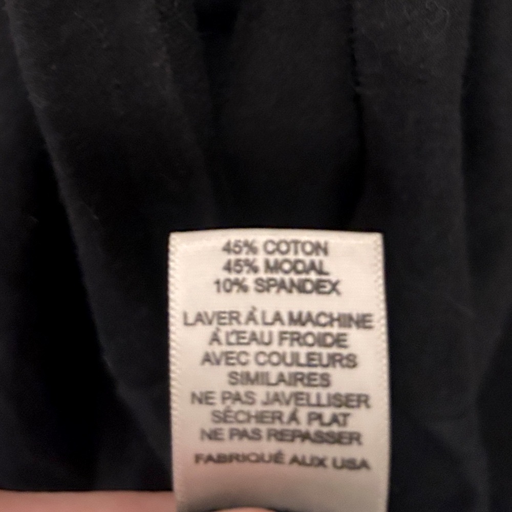LAUREN MOSHI RARE Dripping X Black & White Zip Hoodie Stripes & X Detail Punk - Picture 10 of 10